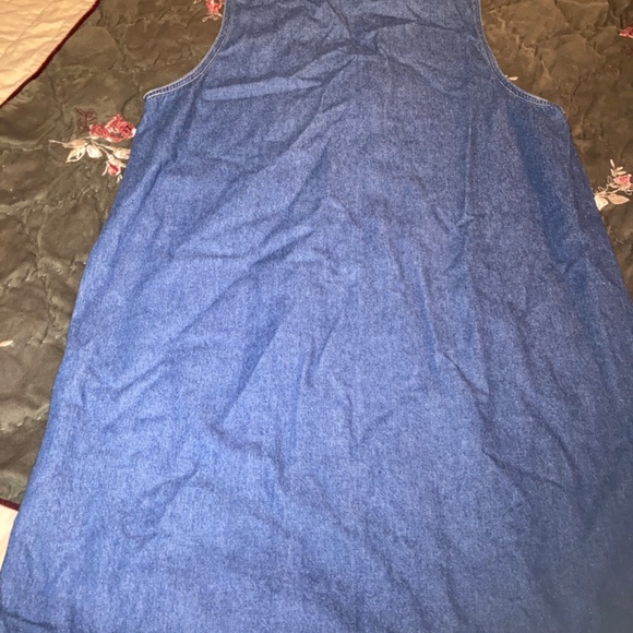 Vintage Summer blue Jean button up dress - Picture 3 of 3
